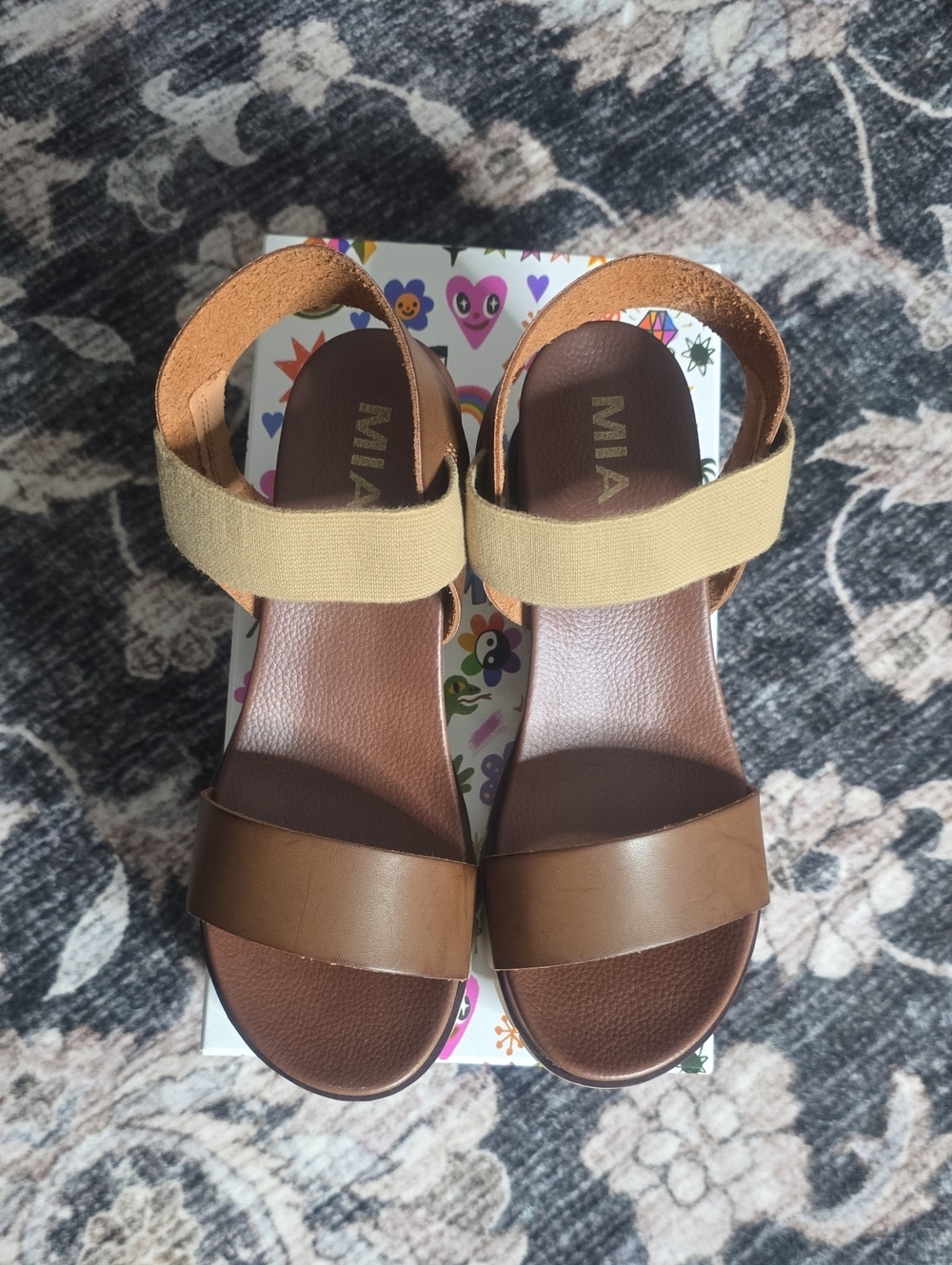 MIA Brown and Tan Women Sandals.
